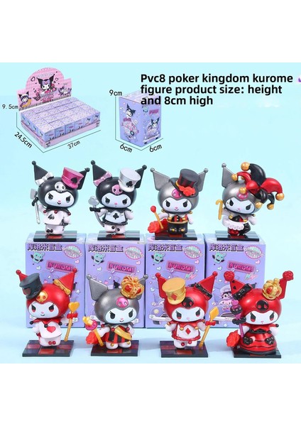 Kutu Sanrio Poker Krallığı Elde Tutulmuş Kuromi Melodyam Elde Toys Twist Bebek Makine Bebek Süsleri Doğum Günü Hediyesi: Random Çay Partisi (Yurt Dışından)
