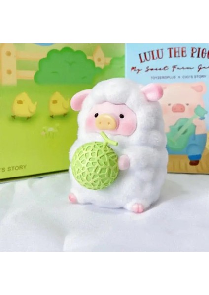 Lulu Domuz Çiftlik Serisi Kawaii Pig Anime Anime Figürin Kutu Konserve Piggy Oyuncakları Masa Üstü Sürpriz Hediyeler Için Dekorasyon Gizem Kutusu Renk: Koyun (Yurt Dışından)