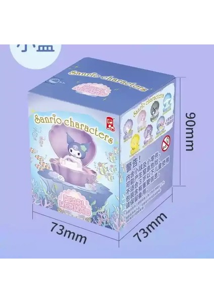 Yeni Popüler Denizkızı Serisi Kutu Kuromi Kitty El Yapımı Koleksiyon Masaüstü Süsleme Hediyesi Çocuklar ve Kızlar Festivalleri: Tek Kutu/boyut: 8cm (Yurt Dışından)