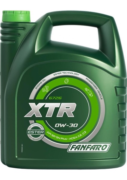 FF6726-5 Fanfaro Xtr Apı Sp/sn Plus Acea C2,c3 Sae Sae 0W-30 5 L
