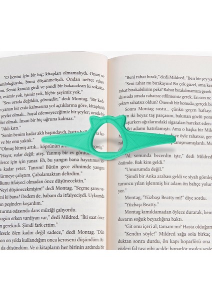 Kitap Okuma Yüzüğü Kedi Modelli - Mint fiyatları