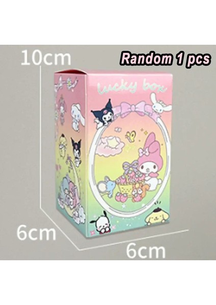 Sanrio Pompompurin Çocukluk Dört Seasons Serisi Kutu Model Süsler Doğum Günü Hediyesi Kawaii Animasyon Periferik Oyuncak: Random 1 Pcs Kutu Yok (Yurt Dışından)