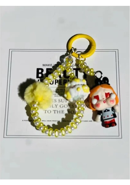 Yeni Crybaby Keychain Kawaii Araba Kolye Sırt Çantası Dekor Anime Diy Karikatür Sevimli Kadın Kız Hediyeler Için Renk: C02 (Yurt Dışından)