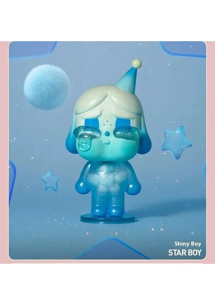 Otantik Popmart Bubble Mart Crybaby Crybaby Ağlayan Bebek Gözyaşları Fabrika Serisi Kutu El Yapımı Sevimli Süs Bebek Hediyesi: Yıldız Boy/boyut: Açık Kutu Onay (Yurt Dışından)