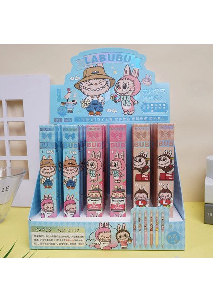 6pcs Sanrio Hello Kitty Kutu Pens Anime Sanrio Karikatür 0.5mm Jel Kalem Kawaii Yazma Öğrenci Çocuk Kırtasiye Çalışması Sarf Malzemesi: Sanrio 8025/BOYUT: Random 6pcs (Yurt Dışından)