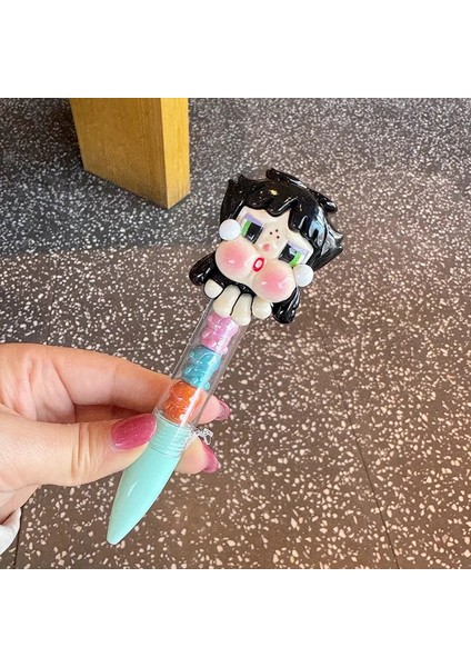 Crybaby × Uçan Küçük Polis Jel Kalemi Ins Siyah Sevimli Yama Hızlı Kuru Kalem Yüksek Güzel Su Kalemi Öğrenci Ofis Kırtasiye Hediye Renk: 3 (Yurt Dışından)