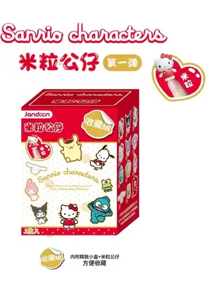 6-7cm Sanrio Aile Pirinç Tahıl Bebek Birinci Kutu Hello Kitty Kuromi Mini Koleksiyon Plastik Model Bebekler Aksiyon Figürleri Hediye Rolor: Belirlenmiş G (Yurt Dışından)
