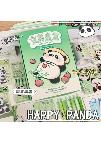 Karikatür Panda Sürpriz Kırtasiye Kutu Sökme Joy Ilköğretim Okulu Çocuk Kırtasiye Seti Hediye Kutusu Noel Hediye Renk: C (Yurt Dışından)