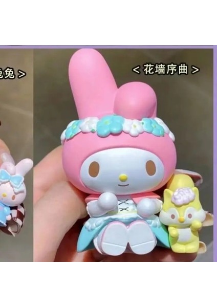 Sanrio Gizli Orman Çay Partisi Serisi My Melody Kutu Figürinleri Sevimli Çay Şeklinde Dolls Kızlar Masaüstü Dekorasyon Ürünleri: Random 1 Pcs Opp (Yurt Dışından)