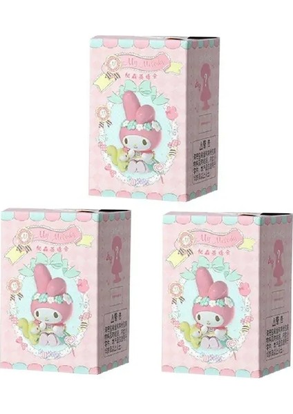 Oyuncak Lady Hediye Masaüstü Süsü El Yapımı Çay Partisi Miniso Bebek Kutusu Meile Zishen Sanrio Sürpriz Kutu El Yapımı Renk: Random 3pcs (Yurt Dışından)
