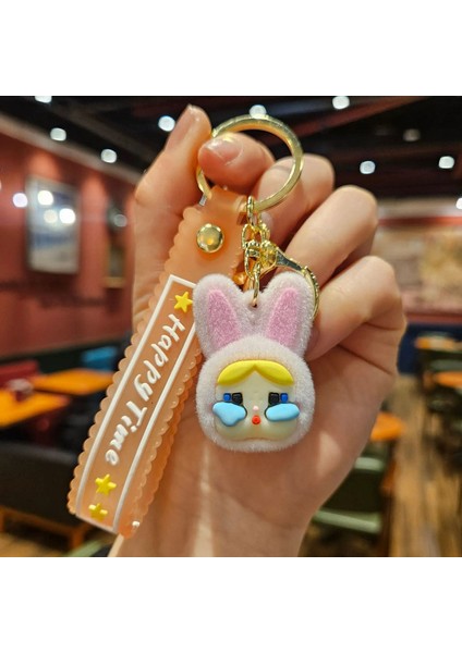 Yeni Crybaby Cartoon Creative Anahtarchain Pvc Üç Boyutlu Bebek Okul Çantası Dekor Araba Anahtar Zinciri Kadınlar ve Erkekler Hediyeler Renk: C (Yurt Dışından)