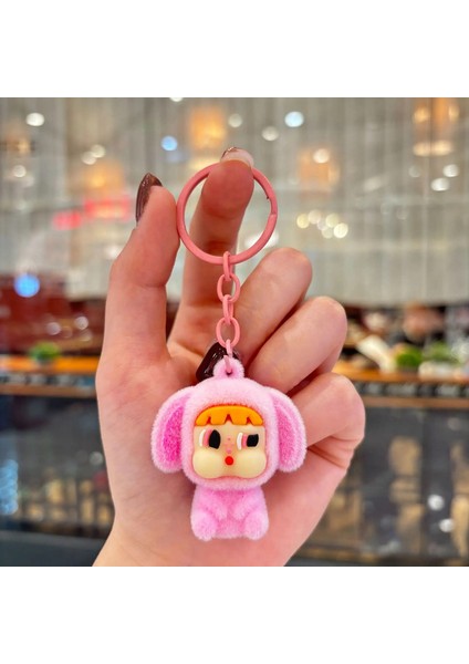 Yeni Koparılmış Ağlayan Bebek Kawaii Crybaby × Uçan Küçük Polis Zinciri Sevimli Karikatür Kutusu Sırt Çantası Peluş Kolye Dekorasyon Rengi: Pembe (Yurt Dışından)
