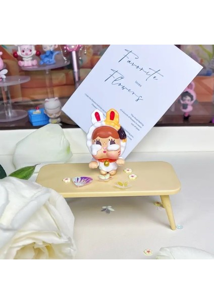 Mini Popmart Crybaby Gözyaşı Fabrikası Kutu Serisi Peluş Oyuncak Çok Renkli Bebek Sevimli Masaüstü Süs Gizem Kutusu Çevresel Hediyeler Renk: Lucky Cat (Yurt Dışından)
