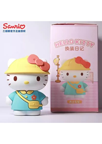 Orijinal Spot Ürünleri Hellokitty Sanrio Diyarı Değişen Giysiler Serisi Kutu Garaj Kiti Oyuncaklar Masaüstü Dekorasyon Süs Hediye Renk: Çocukluk Tatlım (Yurt Dışından)