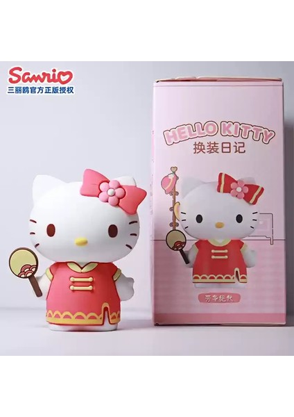 Orijinal Spot Ürünleri Hellokitty Sanrio Diyarı Değişen Giysiler Serisi Kutu Garaj Kiti Oyuncaklar Masaüstü Dekorasyon Süs Hediyesi Renk: Interlude Bitiş (Yurt Dışından)