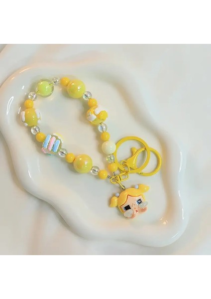 Kawaii Crybaby × Uçan Küçük Polis Macarons Anahtarlık Backpack Kolye Inspearl Boncuklu Bilezik Aksesuarları Dekorasyon Hediyeleri Renk: 4 (Yurt Dışından)