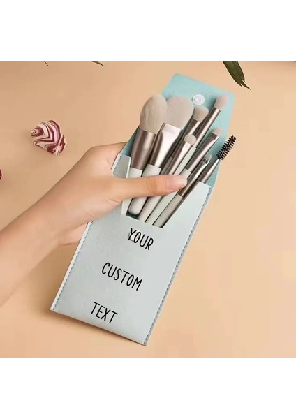 Özelleştirilmiş 8pcs Yumuşak Kaık Makyaj Fırçaları Set Kişiselleştirilmiş Temel Allık Toz Göz Farı (Yurt Dışından)