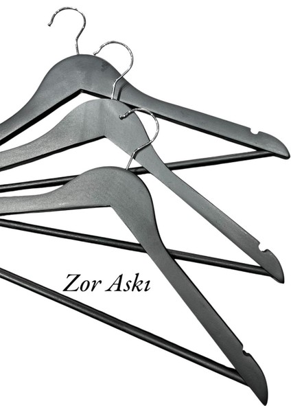 Ahşap Barlı Elbise Pantolon Askısı Gömlek Askısı Beyaz Renk 12 Adet modelleri