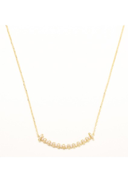 Sıralı Incili Kolye Zirkon Taşlı indirimleri