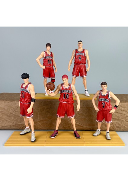 Smaç El Kuklası Gk Shonu Takımı Ayakta Poz Büyük Sakuragi Hanamichi Ryukawa Akçaağaç Sansui Shou Anime Süsleri Bebekler (Yurt Dışından)