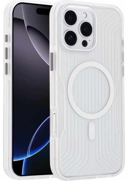 iPhone 16 Pro Max Manyetik Kılıf Tpu Pc Tpe Darbeye Dayanıklı Telefon Arka Kapağı (Yurt Dışından)
