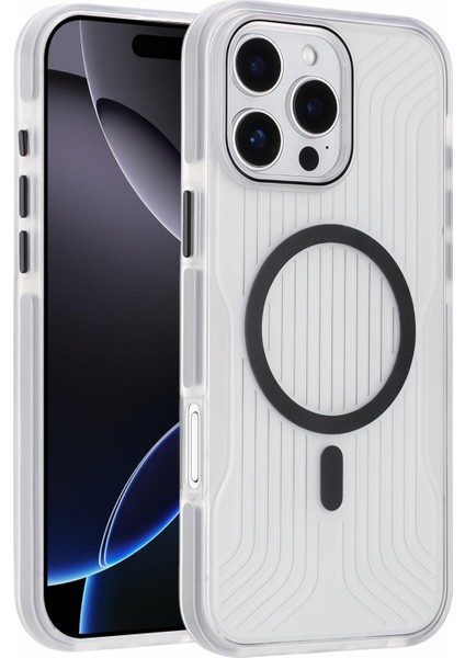 iPhone 16 Pro Max Manyetik Kılıf Tpu Pc Tpe Darbeye Dayanıklı Telefon Arka Kapağı (Yurt Dışından)