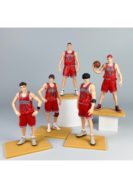 Smaç El Kuklası Gk Shonu Takımı Ayakta Poz Büyük Sakuragi Hanamichi Ryukawa Akçaağaç Sansui Shou Anime Süsleri Bebekler (Yurt Dışından)