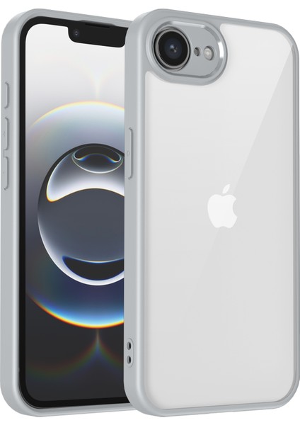 iPhone 16E Mat Kaplama Dokunmatik Şeffaf Pc + Tpu Darbeye Dayanıklı Telefon Arka Kılıfı (Yurt Dışından)