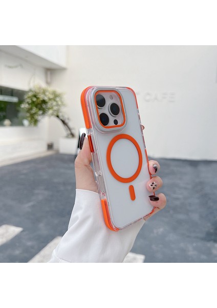 iPhone 16 Pro Manyetik Kılıf Tpu Akrilik Şeffaf Telefon Arka Kapağı Lens Koruyucu Ayaklı (Yurt Dışından) fiyatları