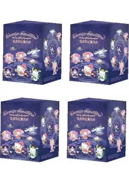 Sanrio Starry Night Party Sihirbaz Serisi Kawaii Kuromi Hello Kitty Kutu Modaya Gizli Oyuncak Bebek Masaüstü Süs Doğum Günü Hediyesi: Random 1 Pcs (Yurt Dışından)