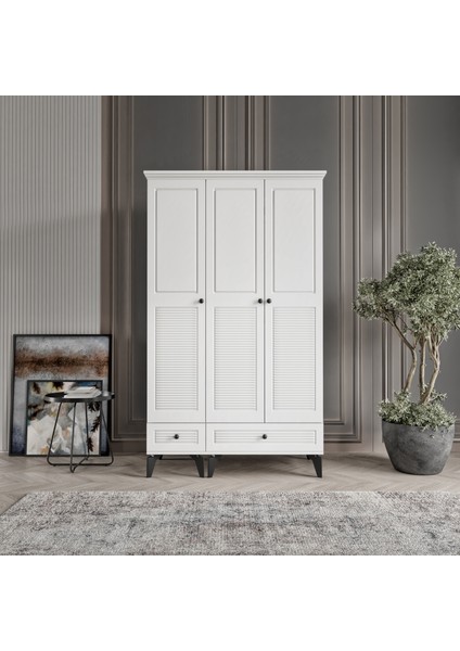 Nisa 3 Kapaklı Gardırop Dolap 120cm modelleri
