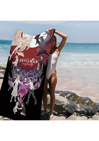 Anime Şeytanman Crybaby Mikrofiber Battaniye Hızlı Kurutma Plaj Havlusu Büyük Boyutlu Baskı Süper Emici Havuzlu Battaniye Renk: Z6/beden: Pamuk 30X30CM (Yurt Dışından)