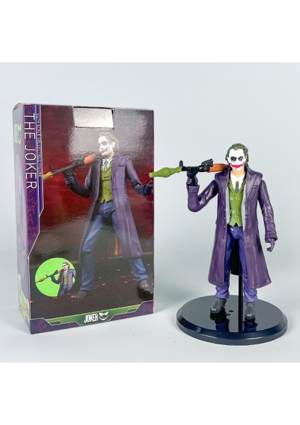 Heath Ledger Aksiyon Figürü Joker Modeli Değiştirilebilir Aksesuarlar Kara Şövalye Ayakta Poz Şasi Model Süsler (Yurt Dışından)