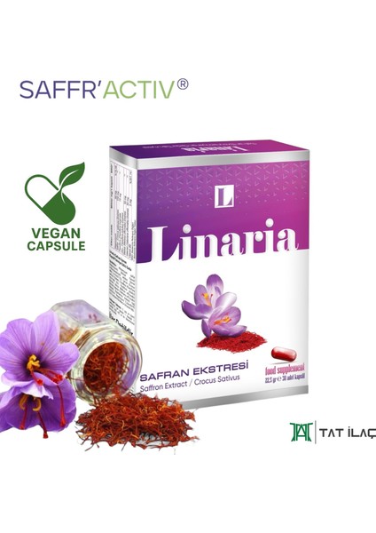 Gıda Takviyesi 30 Kapsül Safran Passiflora Melisa Valerian B6 Vitaminli Türkiye Üretimi
