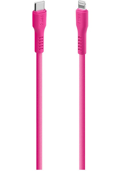 2DK60NP Ttec Usb-C - Lightning Hızlı Şarj Kablosu 120CM Neon Pembe