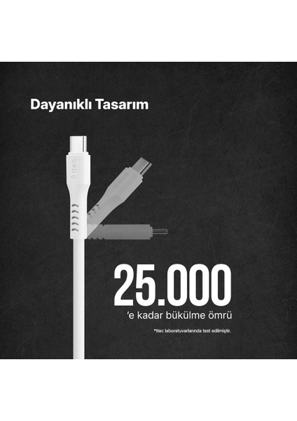 Usb-C - Usb-C 120CM 60W Pd/qc Hızlı Şarj/data Kablosu Beyaz 2DK59B fiyatları