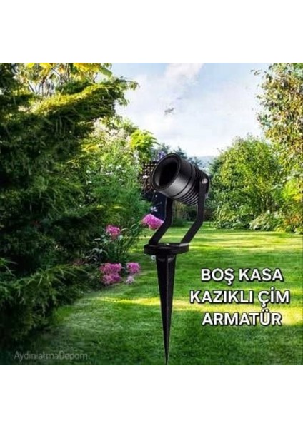Alüminyum Gövde GU10 Duy Kazıklı ve Duvar Konsollu Bahçe, Çiçek, Peyzaj, Ağaç Armatürü (Ampul Hariç) fiyatları