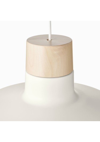 Bunkeflo Sarkıt Lamba Beyaz Huş 36 cm Modern Şık Aydınlatma Yemek Masası Dekoratif E27 Duy Ev Ofis Atmosfer Işığı fırsatları