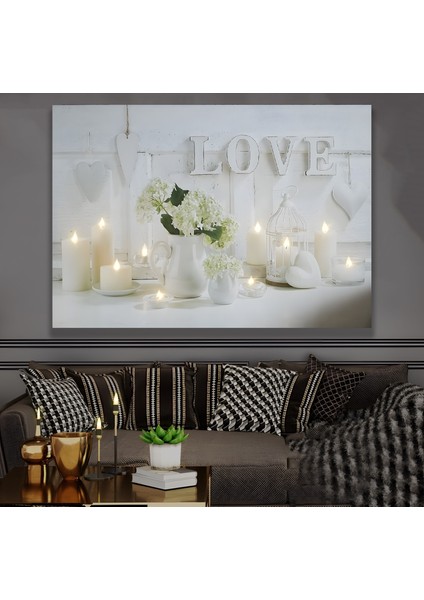 LED Işıklı Uzaktan Kumandalı Love Kanvas Tablo fırsatları