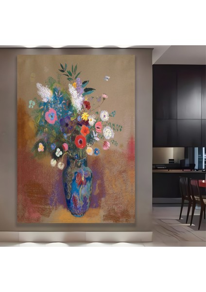 Bouquet Of Flowers 1905 By Odilon Redon Kanvas Tablo fiyatları