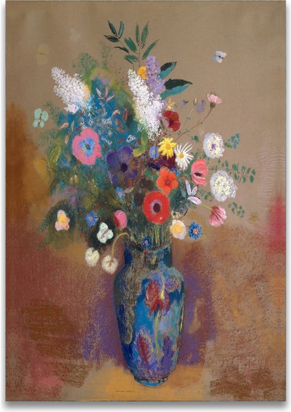 Bouquet Of Flowers 1905 By Odilon Redon Kanvas Tablo indirimleri