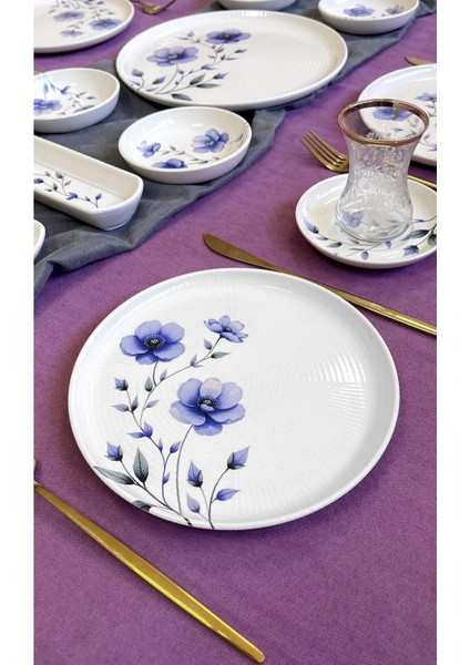 Purple Violet 6 Kişilik 21 Parça Kahvaltı Takımı modelleri