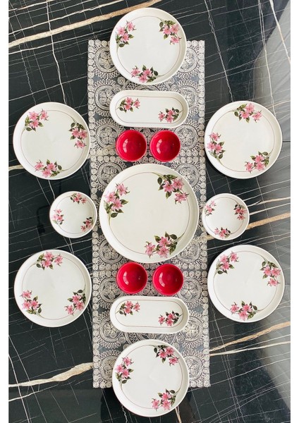 Kar Çiçeği 6 Kişilik 15 Parça Kahvaltı Takımı