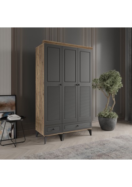 Nisa 3 Kapaklı Gardırop Dolap 120cm modelleri