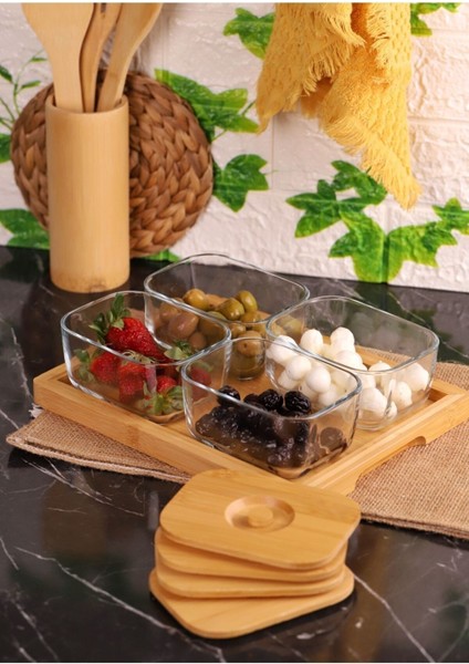 9 Parça Cam Kahvaltılık Saklama Kabı Seti, Şeffaf ve Dayanıklı Tasarım fiyatları