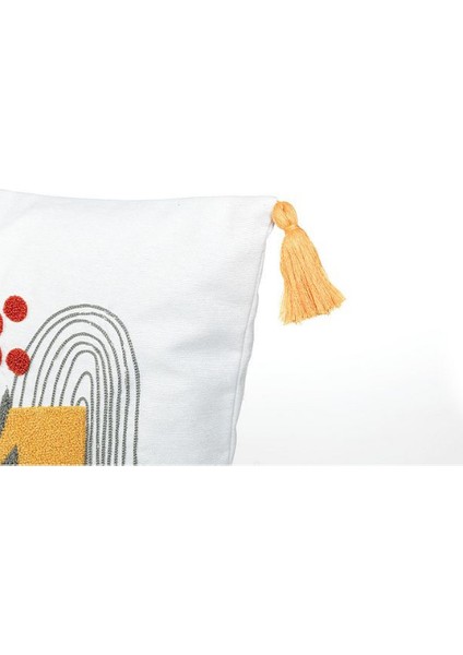 Comfort Punch Desenli Kırlent Kılıfı Kare Dekoratif Bohem Nakışlı Koltuk Yastık Kılıfı Panç 45X45 modelleri