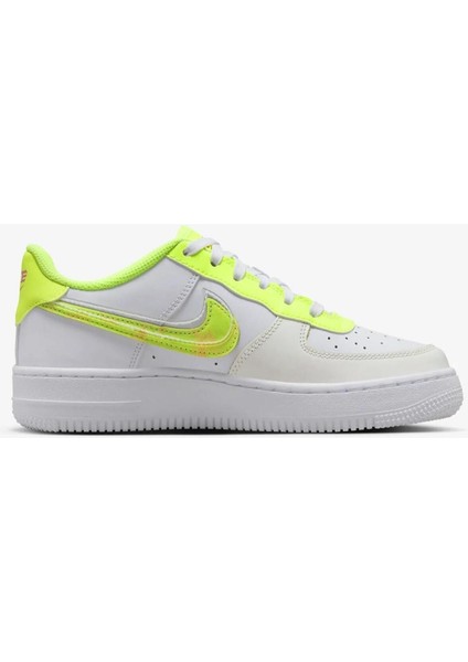 Air Force 1 Lv8 Snekaers White Volt Unisex Hakiki Deri Günlük Spor Ayakkabı Beyaz Volt modelleri