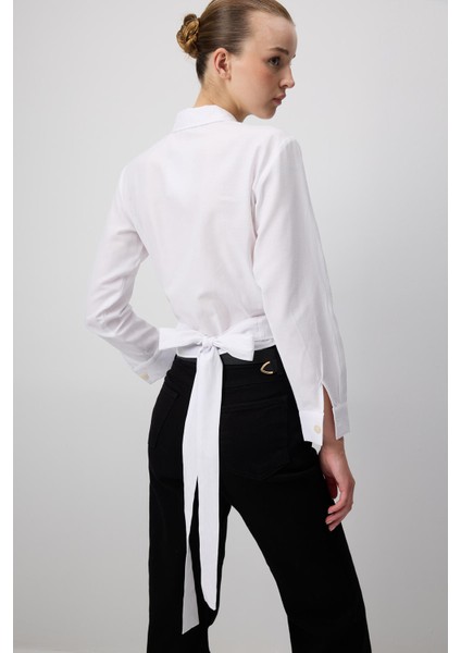 Belted Short Poplın Shırt fırsatları