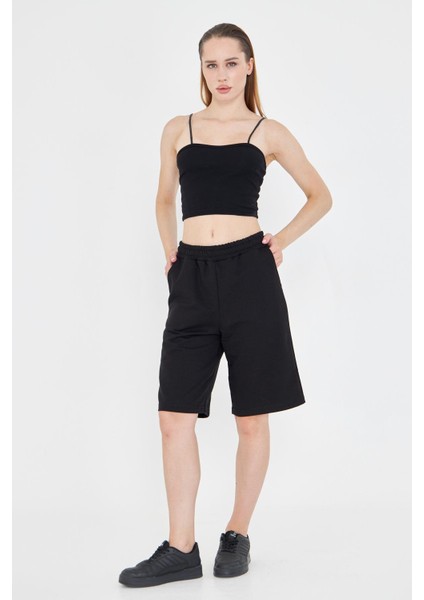 Kadın Pamuklu Kapri Siyah 7003-S fırsatları