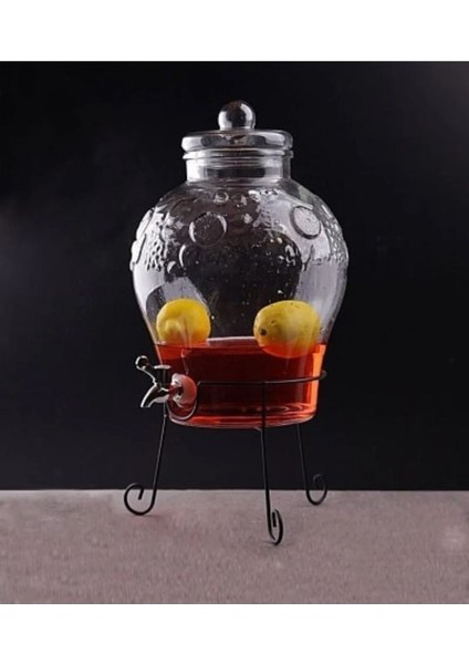 10 Litre Musluklu Cam Su Sebili Şerbetlik ve Damacana Metal Ayaklı modelleri
